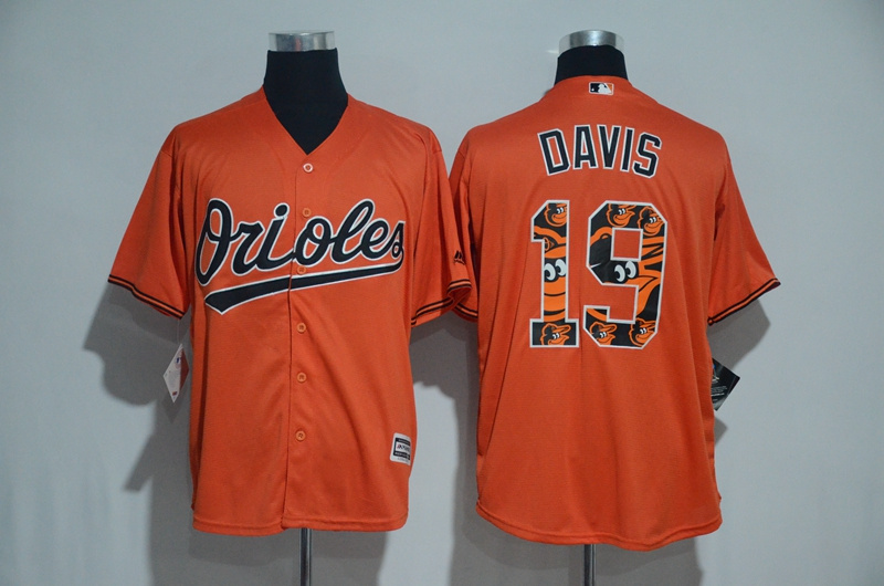 2017 MLB Baltimore Orioles #19 Davis Orange Fashion Edition Jerseys
